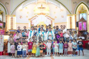 പോട്ട ലിറ്റിൽ ഫ്ലവർ ഇടവകയിൽ മതബോധന  യൂണിറ്റിന്റെ ആഭിമുഖ്യത്തിൽ ‘വിദ്യാരംഭം 2025’ നടത്തി.